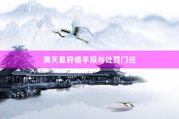 满天星莳植手段与处罚门径